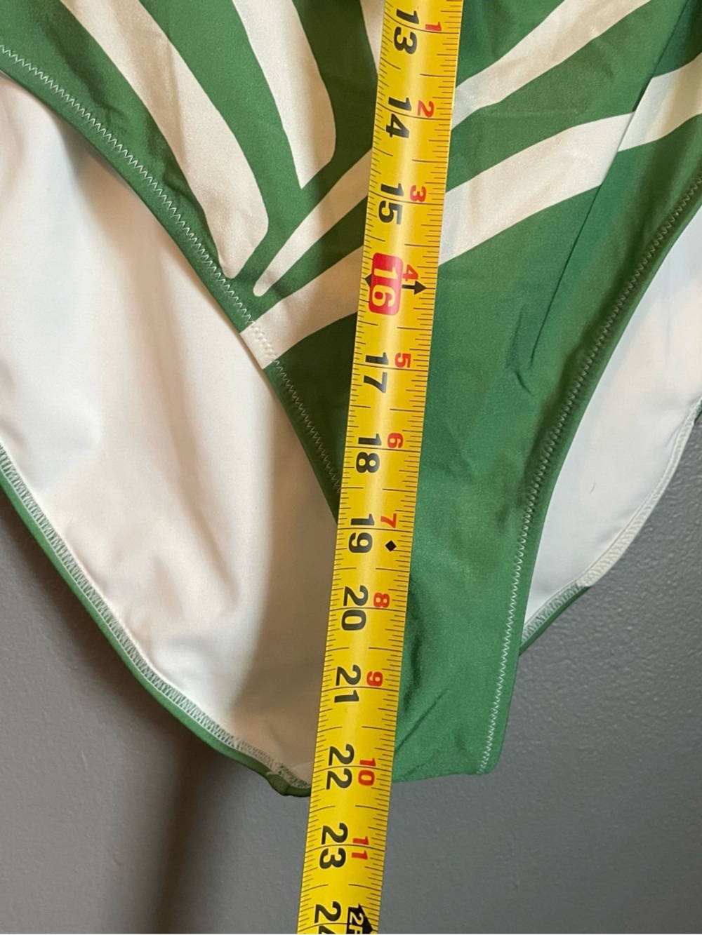 NWT & Other Stories Sz 12 Womens Green Leaf Strapless One-Piece Swimsuit Ret $98 - Picture 12 of 15